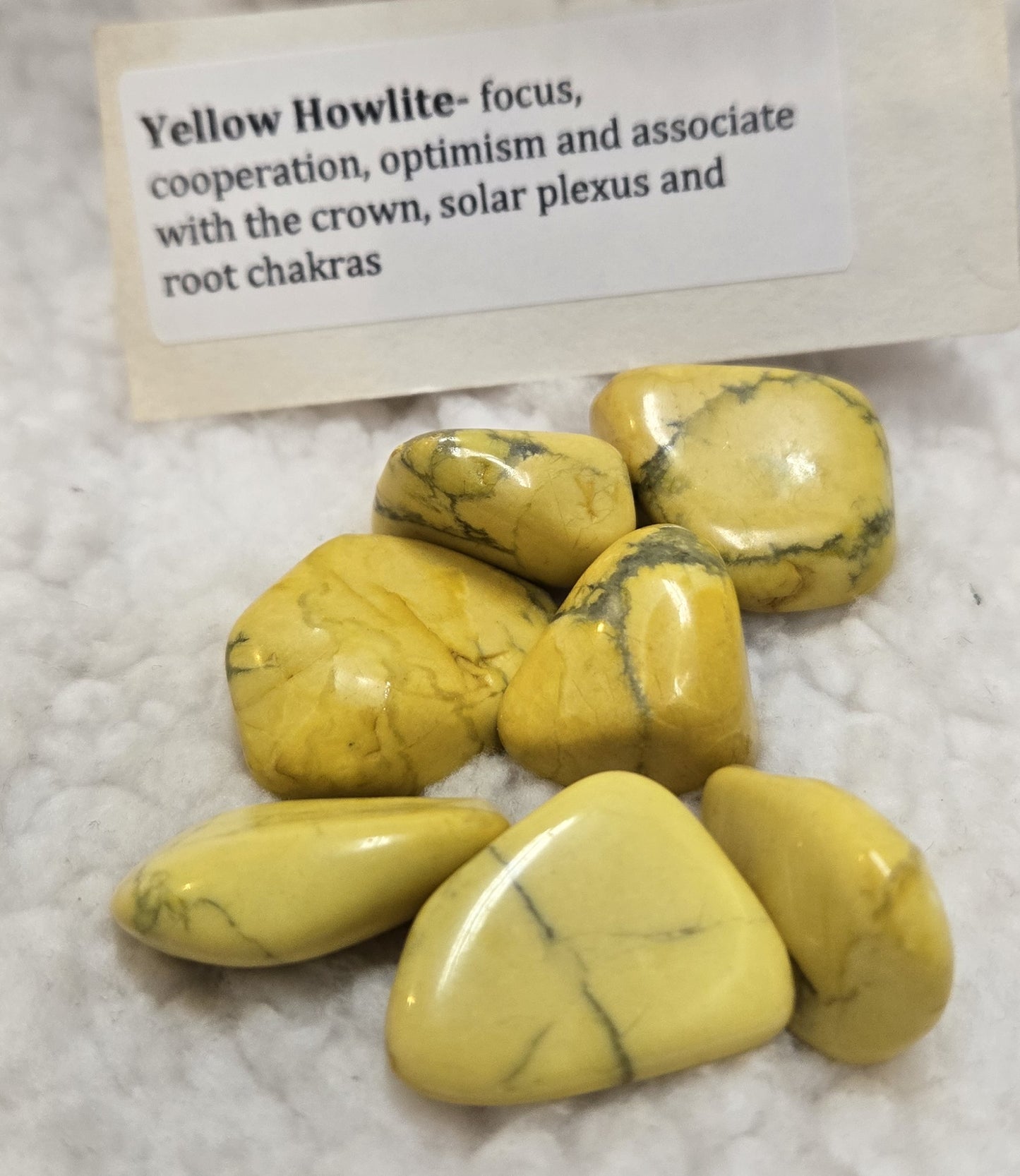 Yellow Howlite Stone