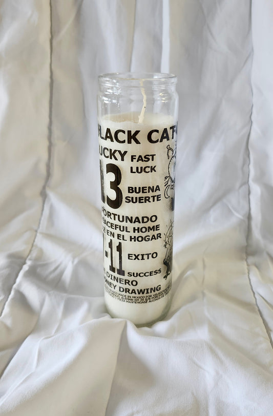 Black Cat Candle