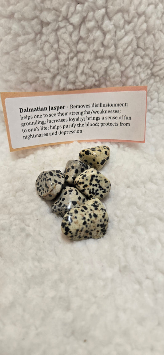 Dalmatian Jasper Tumbled Stone