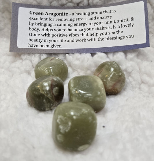 Green Aragonite Stone