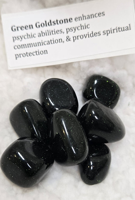 Green Goldstone Stone