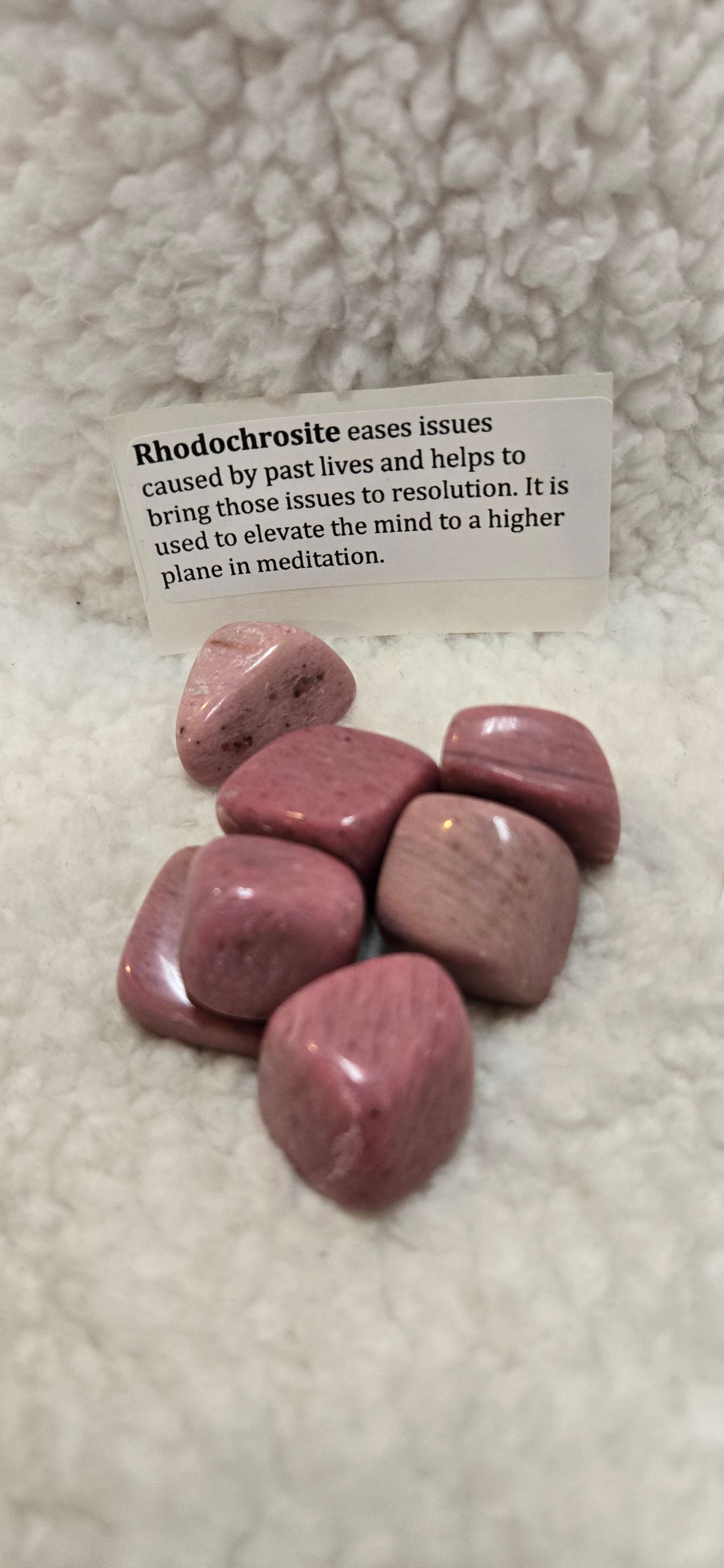 Rhodochrosite Tumbled Stone