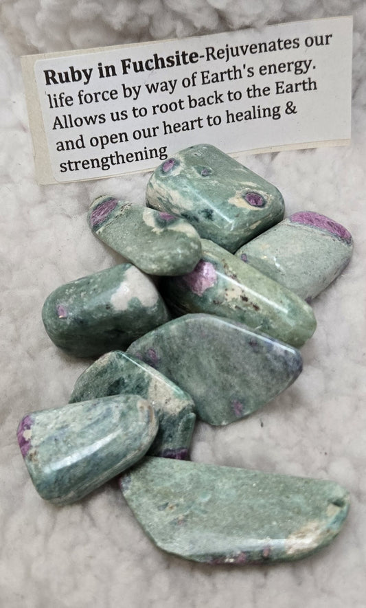 Ruby in Fuchsite Stone