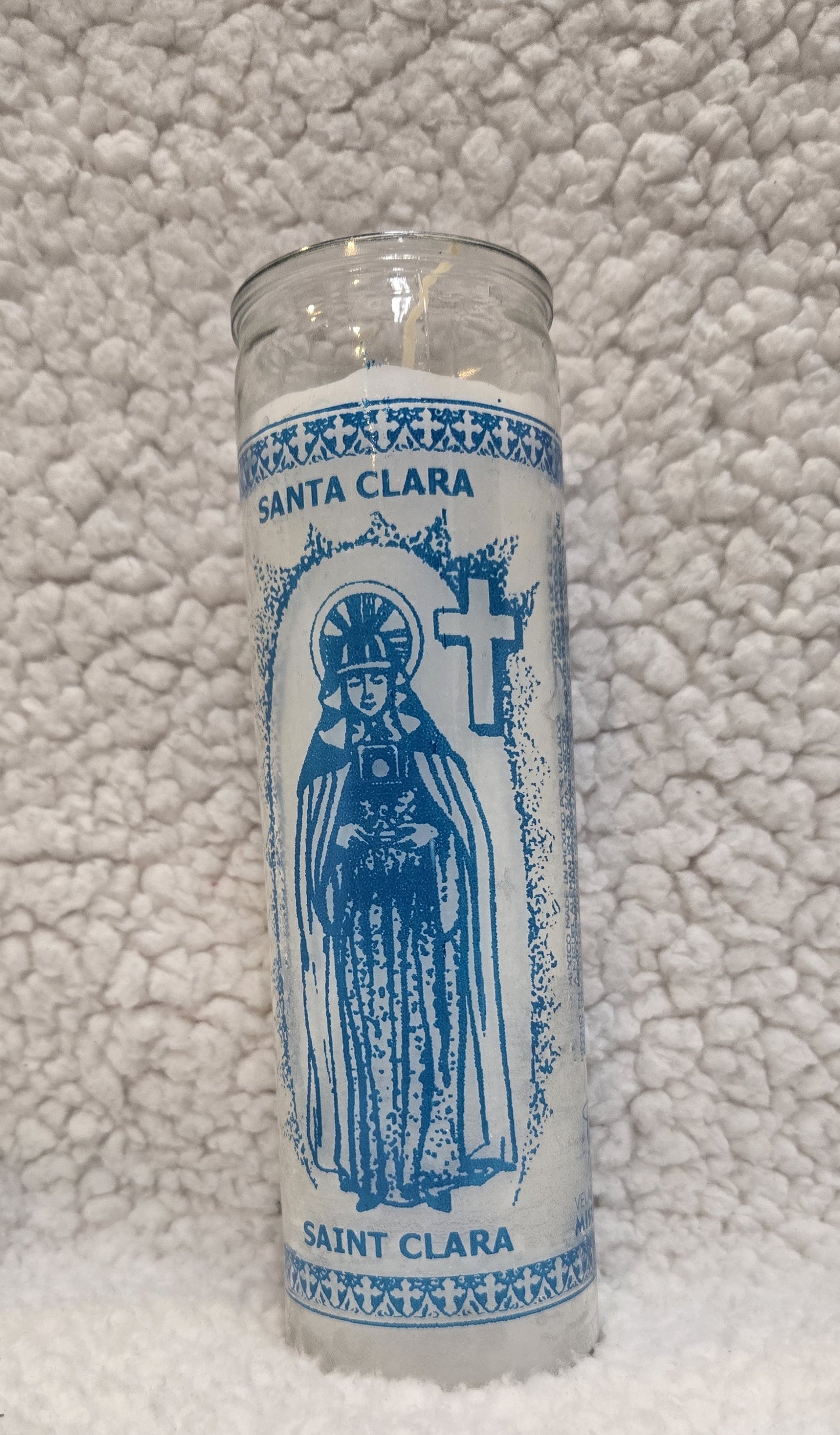 Saint Clara - White Candle