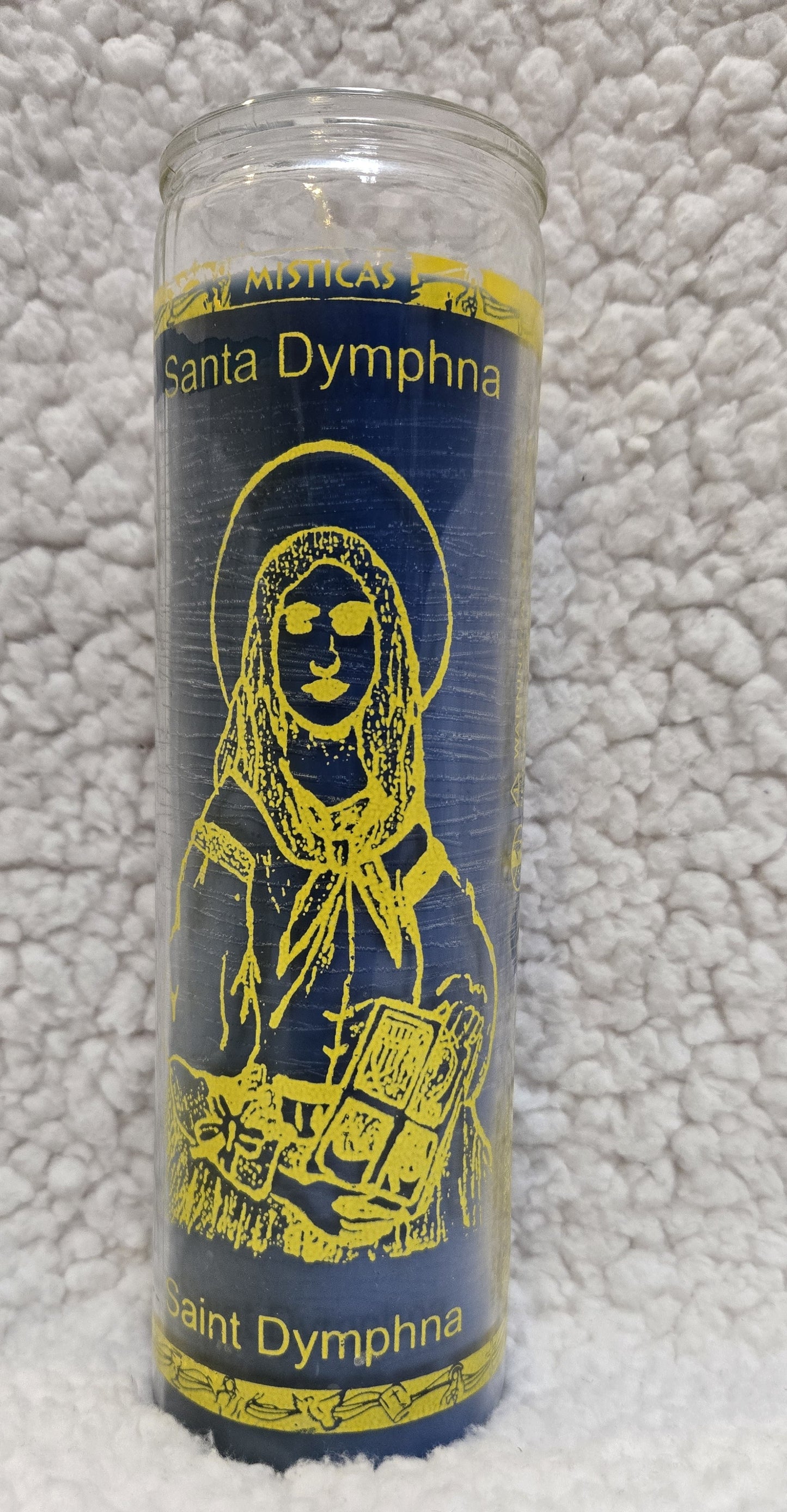 Saint Dymphna - Blue Candle